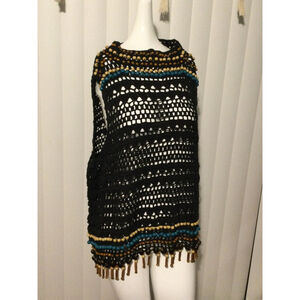 Women's Ashro Poncho Size 3X Black